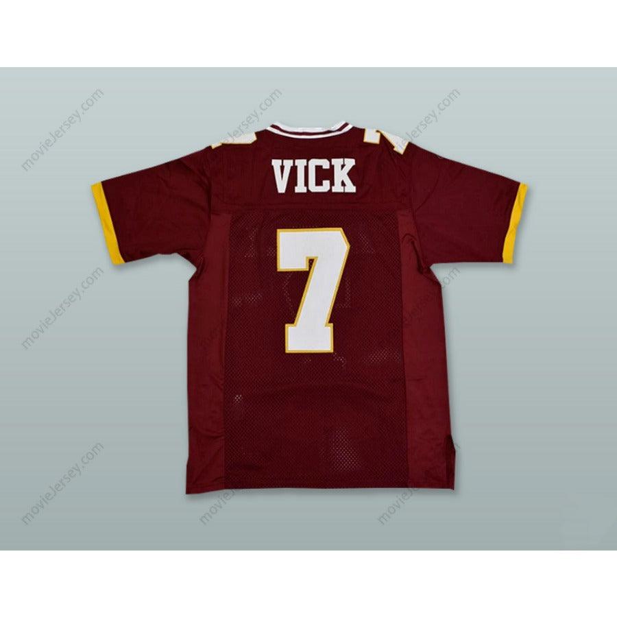 PERSONALIZA Cualquier Nombre Número MICHAEL VICK 7 WARWICK HIGH SCHOOL RAIDERS MAROON Camiseta de Fútbol Cosida Tallas S-6XL