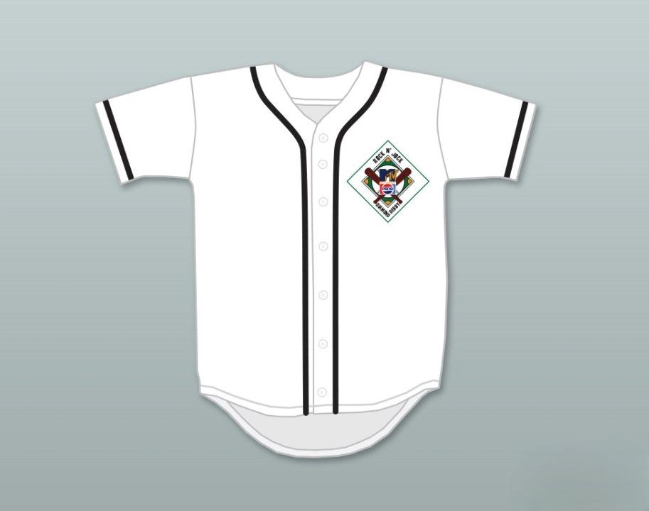 Custom Any Name Number ROBERT WUHL 10 SALAMANDERS BASEBALL JERSEY 1ST ANNUAL ROCK N' JOCK DIAMOND DERBY Top Stitched S-6XL