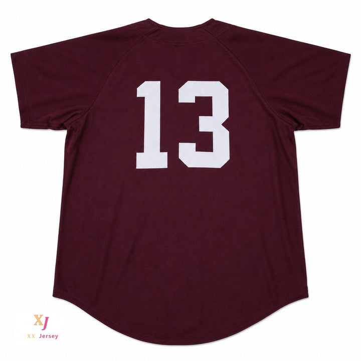 Camiseta de béisbol DEREK JETER CENTRAL HIGH SCHOOL MAROON GIANTS con nombre y número personalizados, costura superior, tallas S-6XL
