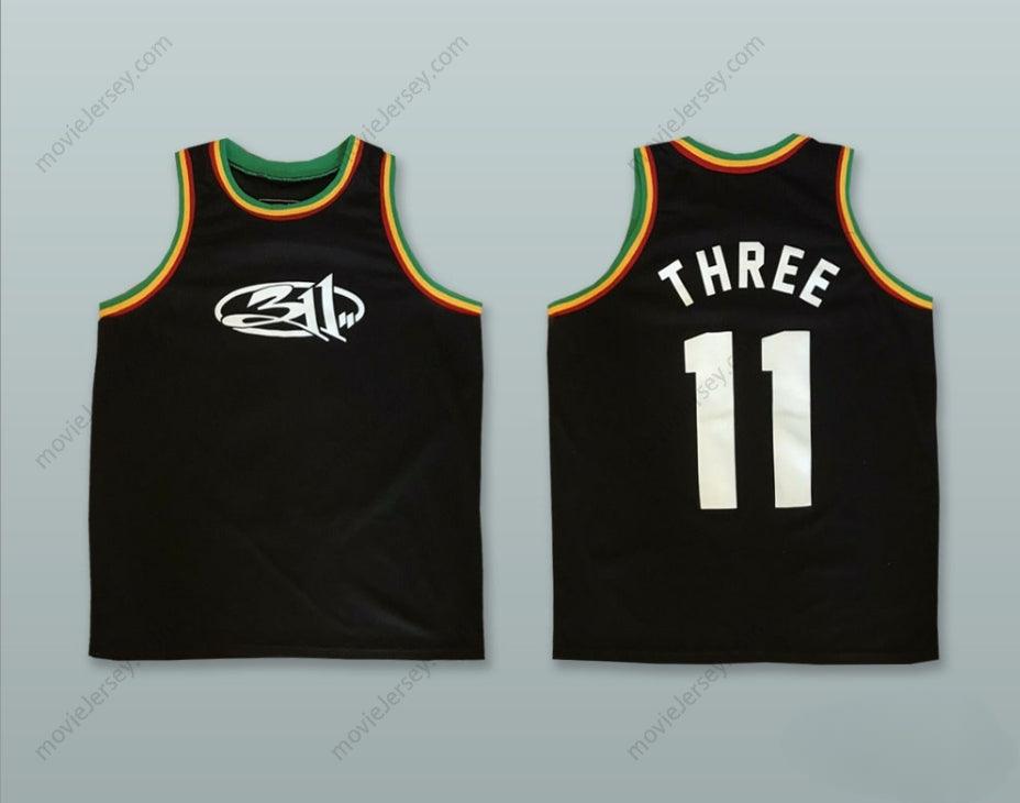 PERSONALIZA Cualquier Nombre Número 311 TRES 11 NEGRO CAMISETA DE BALONCESTO Cosida Tallas S-6XL
