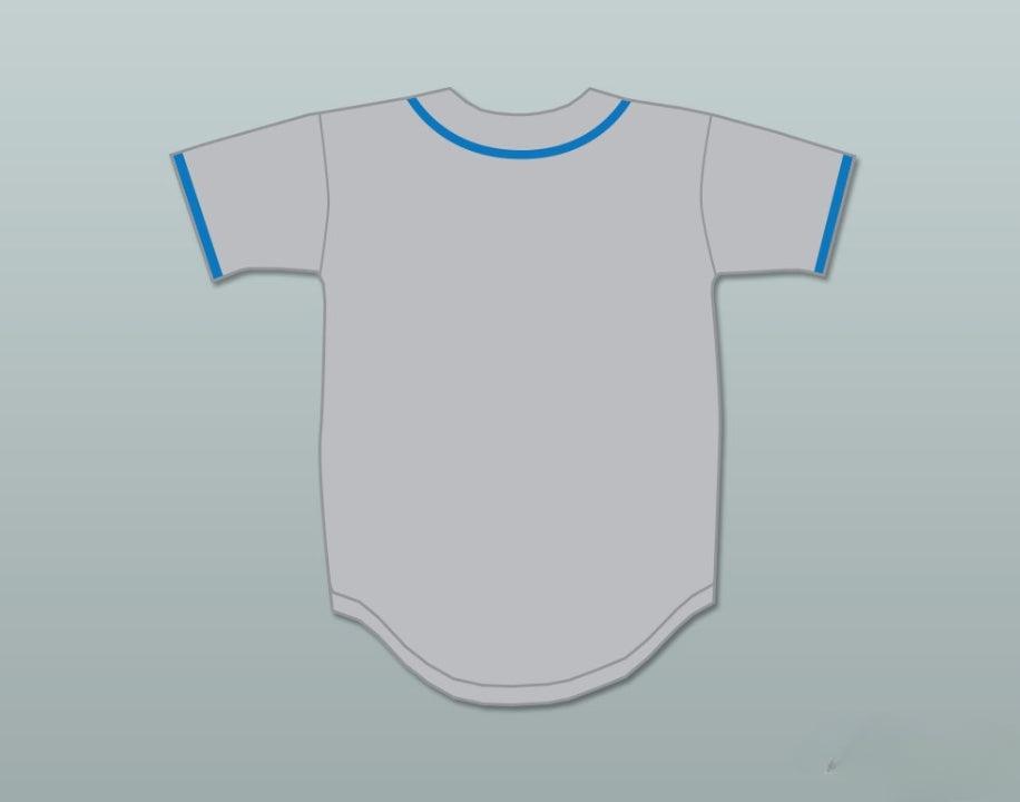 Camiseta de béisbol gris GEORGE PLIMPTON EXHIBITION GAME, con cualquier nombre y número, Paper Lion, costura superior, Tallas S-6XL