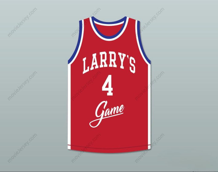 PERSONALIZA CUALQUIER Nombre Número STEVE ALFORD 4 CAMISETA DE BALONCESTO ROJA DE LARRY'S GAME 1988 EVENTO BENÉFICO Costuras Superiores S-6XL
