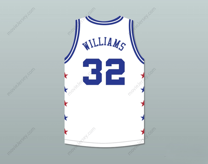 CUSTOM ANY Name Number HERB WILLIAMS 32 MAGIC JOHNSON ALL STAR GAME WHITE BASKETBALL JERSEY 1990 MIDSUMMER NIGHT'S MAGIC CHARITY EVENT Top Stitched S-6XL