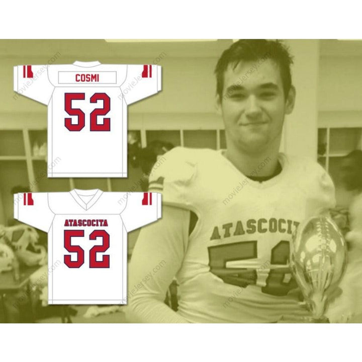 PERSONALIZA CUALQUIER Nombre Número SAM COSMI 52 ATASCOCITA HIGH SCHOOL Camiseta de fútbol Bordado S-6XL