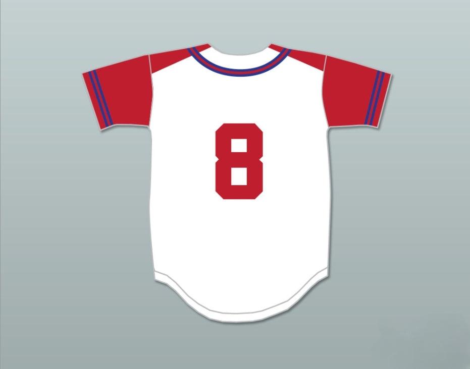Camiseta de béisbol CHAD DANFORTH 8 EAST HIGH SCHOOL WILDCATS de HIGH SCHOOL MUSICAL 2 personalizada con cualquier nombre y número, costura superior S-6XL