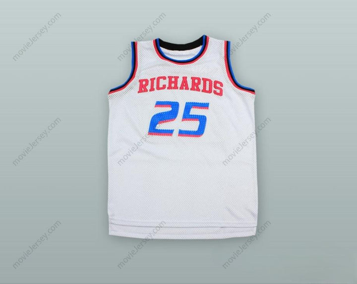PERSONALIZA Cualquier Nombre Número DWYANE WADE 25 RICHARDS HIGH SCHOOL BULLDOGS BLANCO ALTERNATIVO CAMISETA DE BALONCESTO Cosido Superior S-6XL
