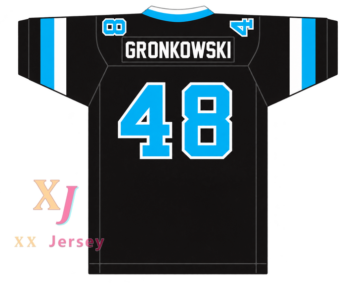 PERSONALIZA CUALQUIER Nombre Número ROB GRONKOWSKI 48 WOLVERINES DE WOODLAND HILLS HIGH SCHOOL Camiseta de fútbol Bordada Tallas S-6XL