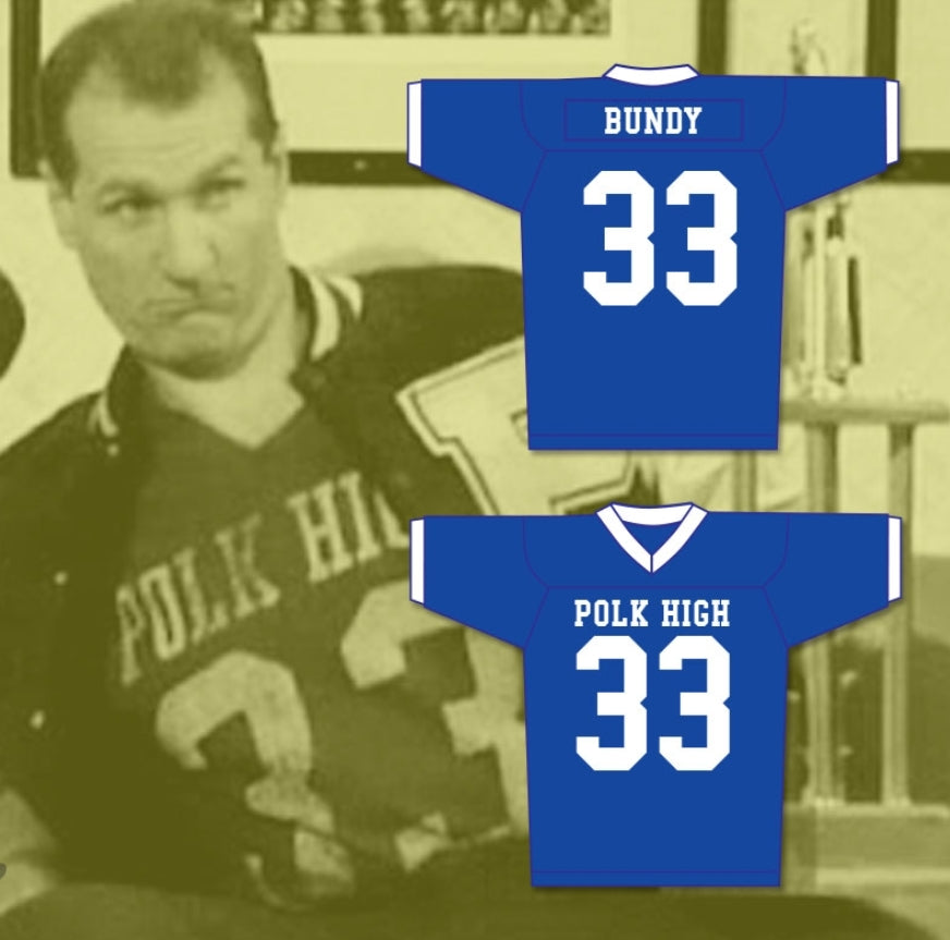 PERSONALIZADO Cualquier Nombre Número AL BUNDY 33 CAMISETA DE FÚTBOL DE CARRERA PROFESIONAL TRATO CON EL DIABLO Camiseta de Fútbol Cosida S-6XL