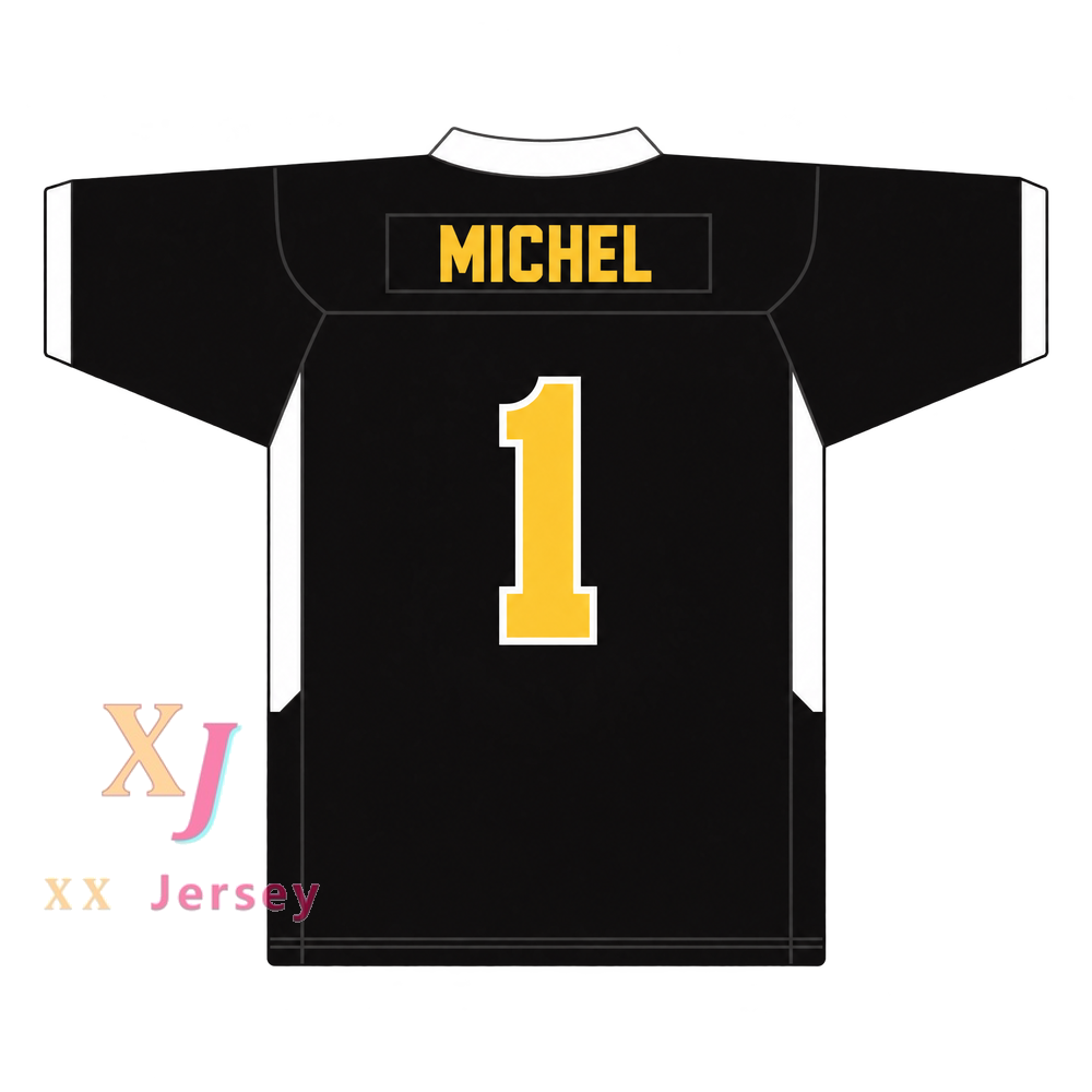 Custom Sony Michel 1 American Heritage School Patriots Football Jersey