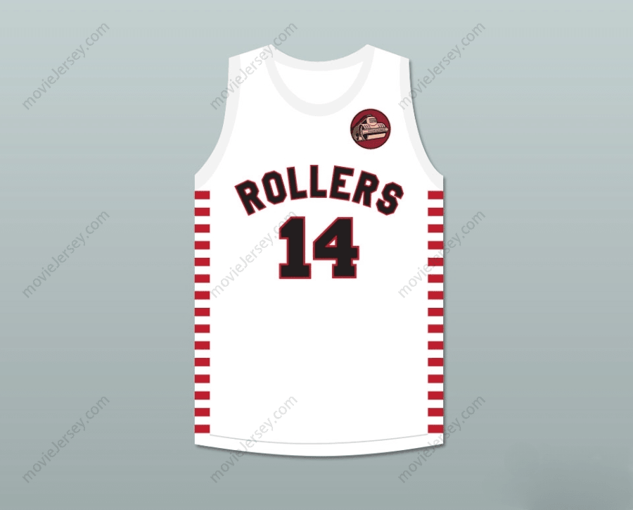 CUSTOM ANY Name Number GEORGE NOSTRAND 14 PROVIDENCE STEAMROLLERS WHITE BASKETBALL JERSEY WITH PATCH 1 Top Stitched S-6XL