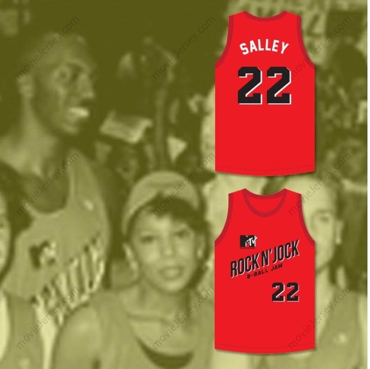 PERSONALIZA Cualquier Nombre Número JOHN SALLEY 22 JERSEY DE BALONCESTO DE ALBAÑILES SEGUNDO EVENTO ANUAL DE BALONCESTO ROCK N' JOCK B-BALL JAM 1992 Costura Superior S-6XL