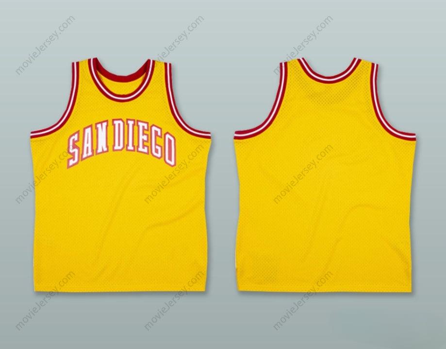 CAMISETA DE BALONCESTO AMARILLA CONQUISTADORES CON CUALQUIER NOMBRE Y NÚMERO BORDADOS Tallas S-6XL