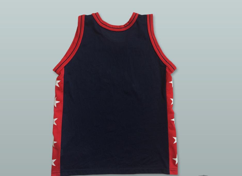 PERSONALIZADA Cualquier Nombre Número 1996 SELECCIÓN DE EE. UU. AZUL OSCURO BALONCESTO JERSEY JUGADOR Y NÚMERO PERSONALIZADO Costura Superior S-6XL