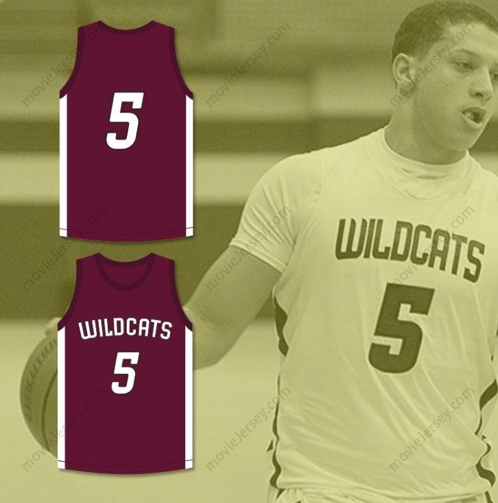 PERSONALIZA CUALQUIER Nombre Número PATRICK MAHOMES 5 CAMISETA DE BALONCESTO GRANATE DE WILDCATS DE LA ESCUELA SECUNDARIA WHITEHOUSE 1 Parte superior cosida S-6XL