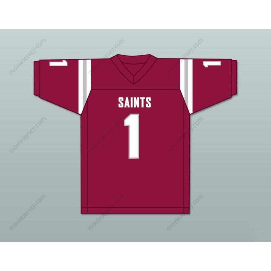 Personaliza cualquier nombre MAROON JOHN METCHIE III Camiseta de fútbol SAINTS de ST. JAMES SCHOOL con costuras S-6XL