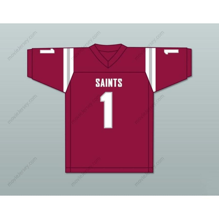 Personaliza cualquier nombre MAROON JOHN METCHIE III Camiseta de fútbol SAINTS de ST. JAMES SCHOOL con costuras S-6XL