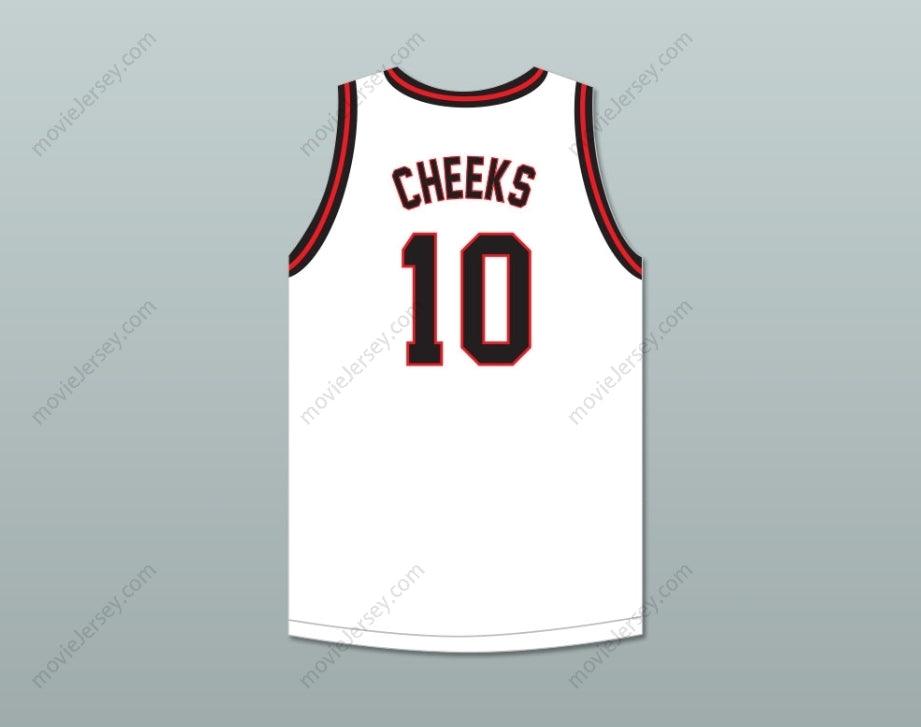 PERSONALIZA Cualquier Nombre Número MAURICE CHEEKS 10 DUSABLE HIGH SCHOOL PANTHERS JERSEY BALONCESTO BLANCO 2 Cosido Superior S-6XL