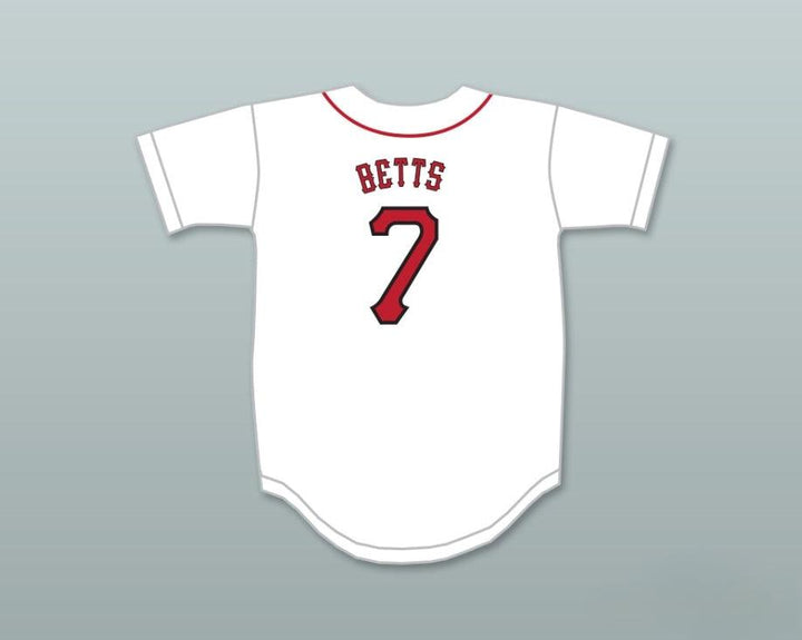 Personalizado Cualquier Nombre Número MOOKIE BETTS 7 JOHN OVERTON HIGH SCHOOL CAMISETA DE BÉISBOL BLANCA 2 Costuras Superior S-6XL