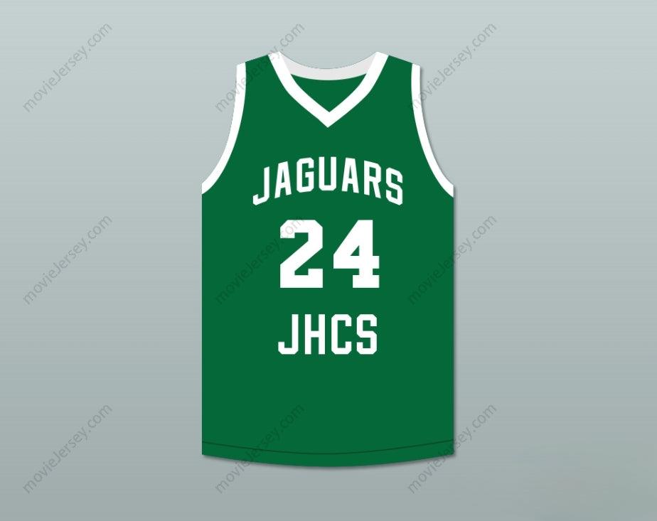 CUSTOM ANY Name Number TACKO FALL 24 JAMIE'S HOUSE CHARTER SCHOOL JAGUARS GREEN BASKETBALL JERSEY Top Stitched S-6XL