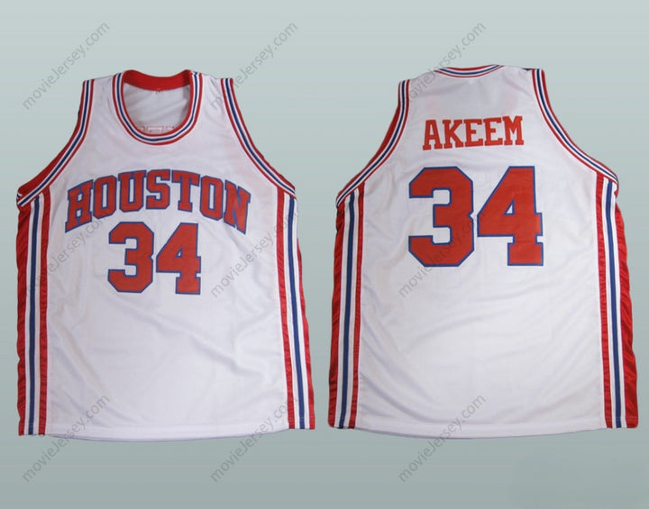 CUSTOM ANY Name Number AKEEM THE DREAM OLAJAWON BASKETBALL JERSEY ANY PLAYER Top Stitched S-6XL