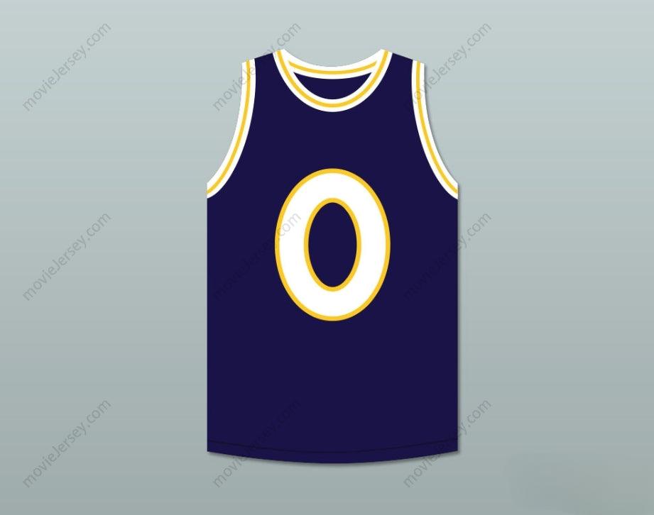 PERSONALIZA Cualquier Nombre Número BUSTA RHYMES 0 MONSTARS CAMISETA BALONCESTO AZUL OSCURO HIT EM HIGH Parte Superior Cosida S-6XL