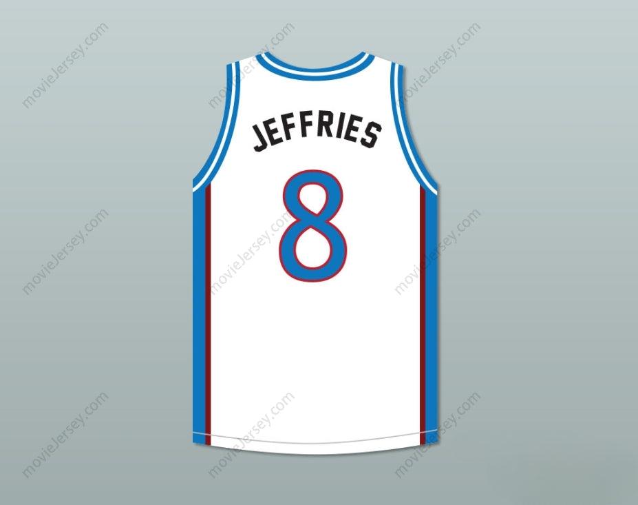 PERSONALIZA CUALQUIER Nombre Número JAMAL JEFFRIES 8 CAMISETA DE BALONCESTO CHARLOTTE BEAT AWAY CON PARCHE UBA JUWANNA MANN Cosido en la parte superior S-6XL