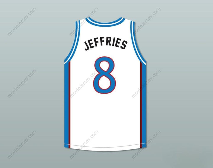 PERSONALIZA CUALQUIER Nombre Número JAMAL JEFFRIES 8 CAMISETA DE BALONCESTO CHARLOTTE BEAT AWAY CON PARCHE UBA JUWANNA MANN Cosido en la parte superior S-6XL