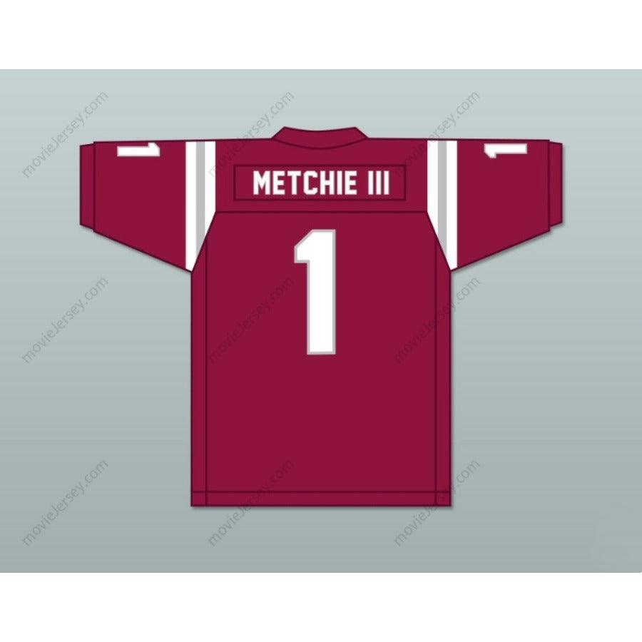 Personaliza cualquier nombre MAROON JOHN METCHIE III Camiseta de fútbol SAINTS de ST. JAMES SCHOOL con costuras S-6XL