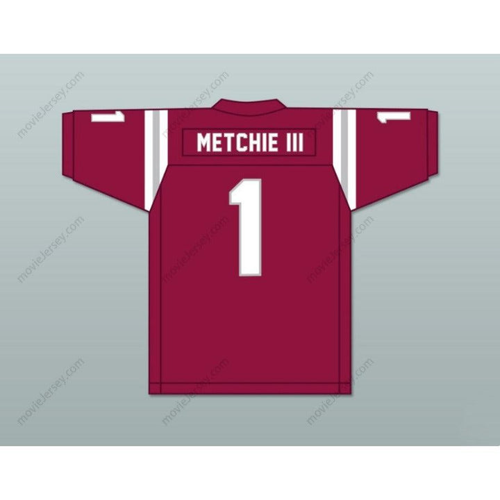Personaliza cualquier nombre MAROON JOHN METCHIE III Camiseta de fútbol SAINTS de ST. JAMES SCHOOL con costuras S-6XL