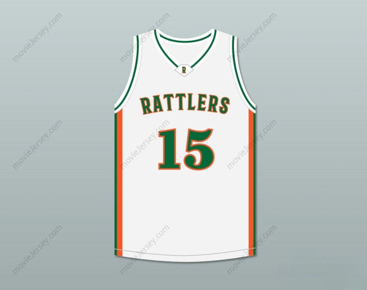 PERSONALIZADO Cualquier Nombre Número DEMARCUS COUSINS 15 LEFLORE HIGH SCHOOL RATTLERS JERSEY DE BALONCESTO BLANCO DRAKE- IN MY FEELINGS Costura Superior S-6XL