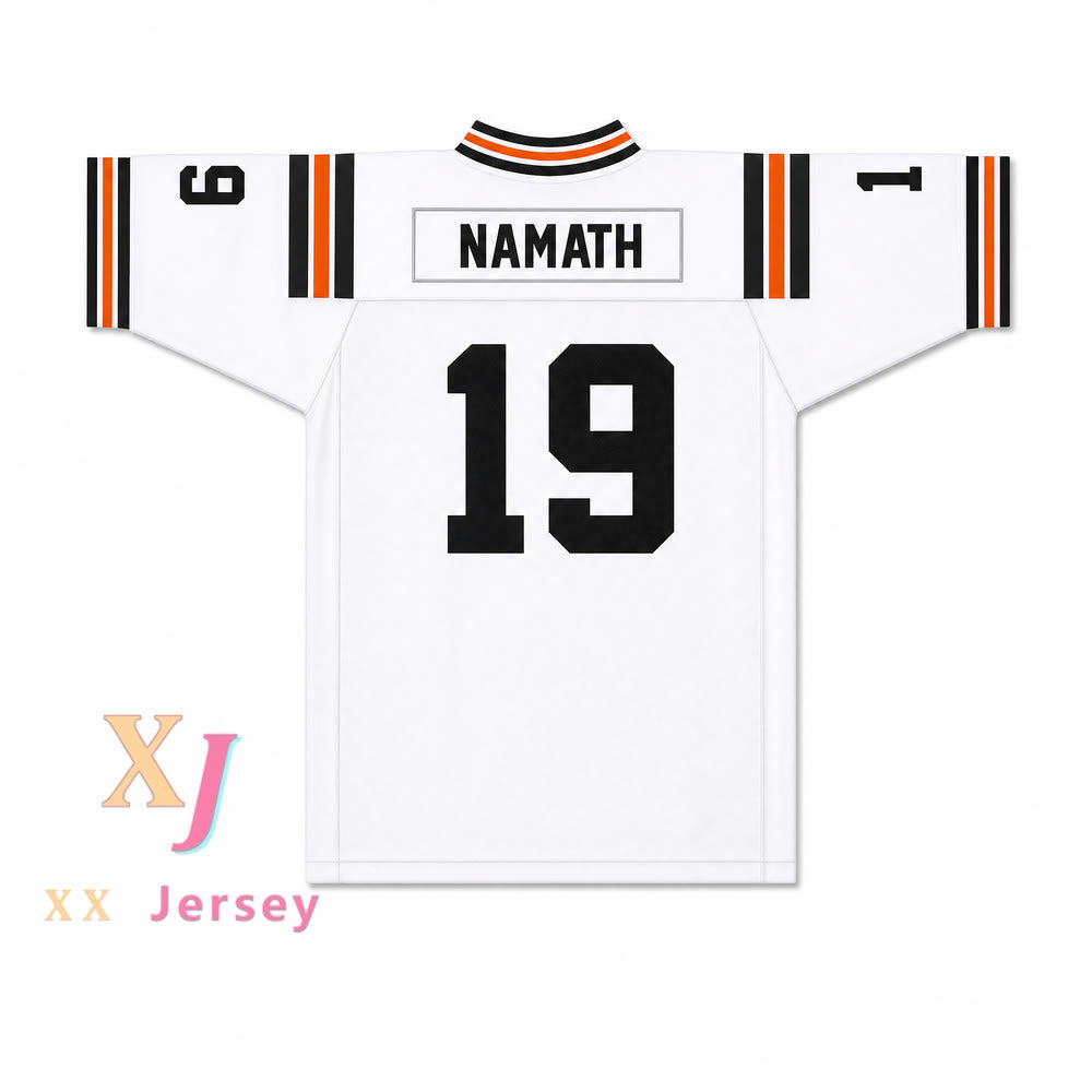 CUSTOM Name JOE NAMATH 19 BEAVER FALLS HIGH SCHOOL TIGERS FOOTBALL JERSEY S-6XL