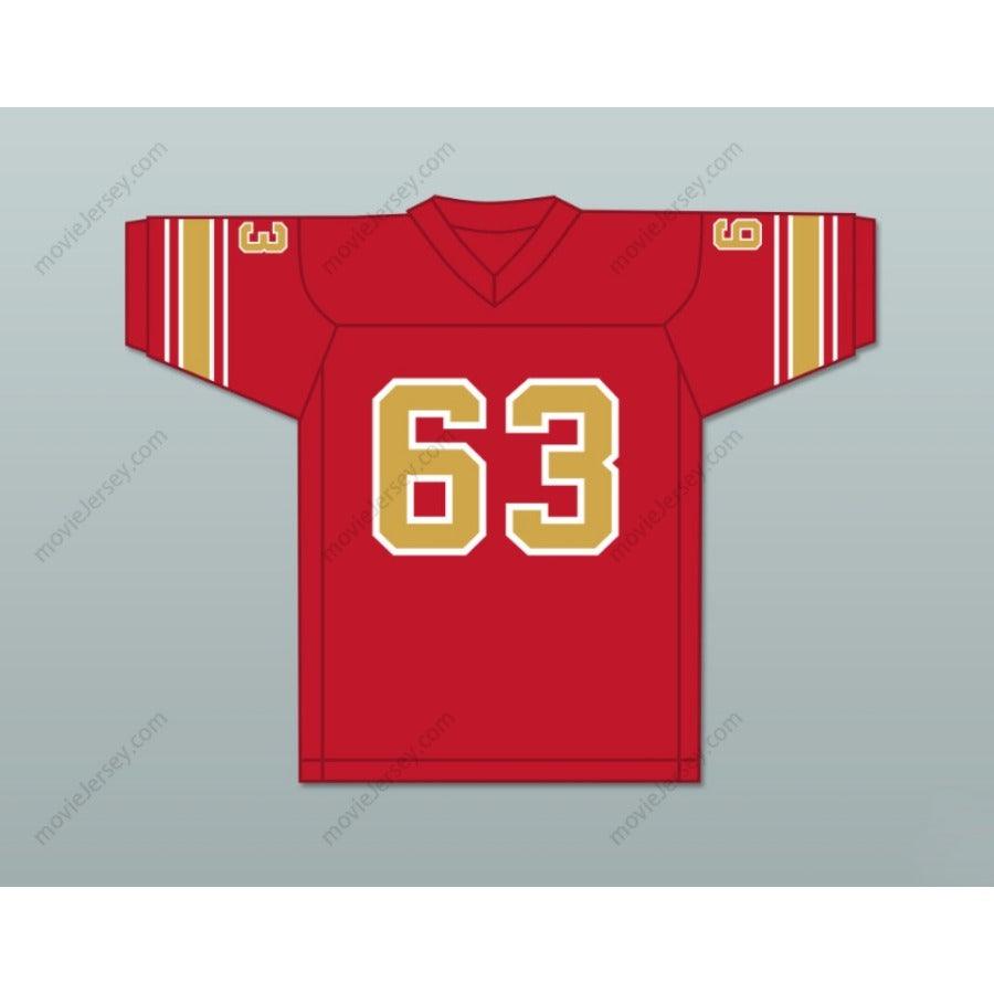 PERSONALIZA CUALQUIER Nombre Número 1983 USFL GEORGE GILBERT 63 PHILADELPHIA STARS CAMISETA DE FÚTBOL AMERICANA DE VISITANTE BORDADA S-6XL