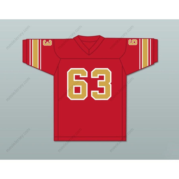 PERSONALIZA CUALQUIER Nombre Número 1983 USFL GEORGE GILBERT 63 PHILADELPHIA STARS CAMISETA DE FÚTBOL AMERICANA DE VISITANTE BORDADA S-6XL