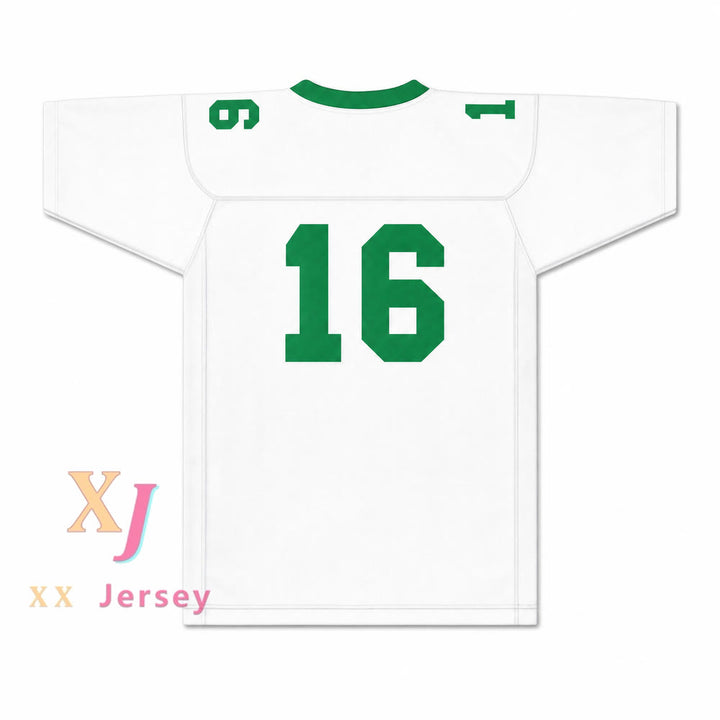 Isidore Newman High School 16 Football Jersey — white back view