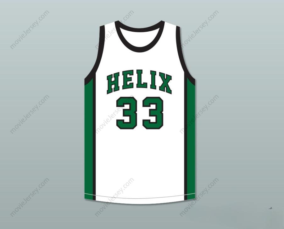 CUSTOM ANY Name Number BILL WALTON 33 HELIX HIGH SCHOOL SCOTTIES WHITE BASKETBALL JERSEY 2 Top Stitched S-6XL