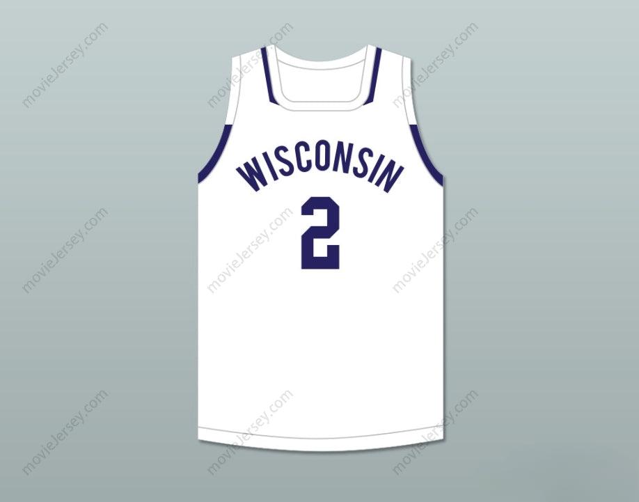 PERSONALIZA CUALQUIER Nombre Número JUGADOR 2 CAMISETA DE BALONCESTO BLANCA Costuras S-6XL