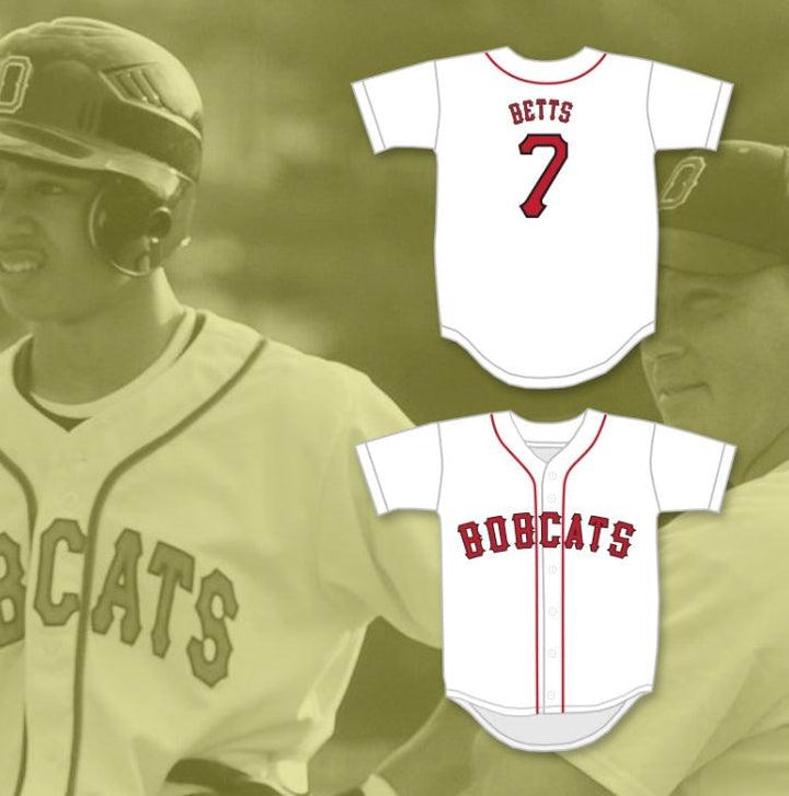 Personalizado Cualquier Nombre Número MOOKIE BETTS 7 JOHN OVERTON HIGH SCHOOL CAMISETA DE BÉISBOL BLANCA 2 Costuras Superior S-6XL