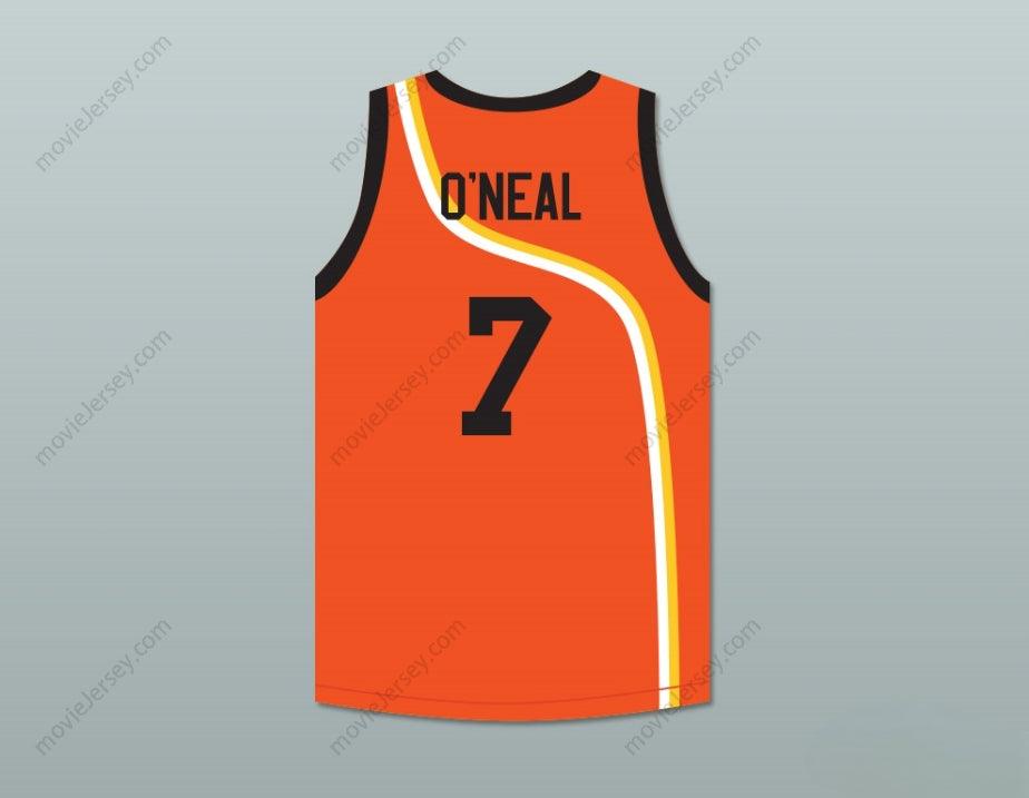 PERSONALIZADA Cualquier Nombre Número JERMAINE O'NEAL 7 CAMISETA DE BALONCESTO NARANJA ROSWELL RAYGUNS Top Cosido S-6XL