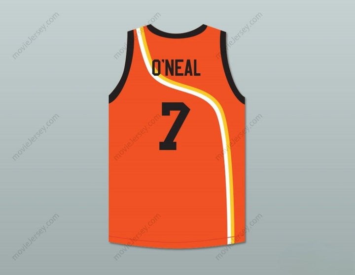 PERSONALIZADA Cualquier Nombre Número JERMAINE O'NEAL 7 CAMISETA DE BALONCESTO NARANJA ROSWELL RAYGUNS Top Cosido S-6XL