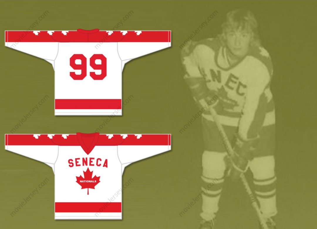 Custom Any Name Number Wayne Gretzky 99 Seneca Nationals Hockey Jersey Metro Junior B Hockey League Top Stitched S-6XL