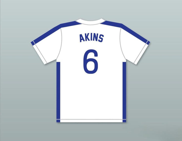 Personalizado Cualquier Nombre Número SID AKINS 6 1984 Equipo de EE. UU. Camiseta de Béisbol Blanca Parte Superior Cosida S-6XL