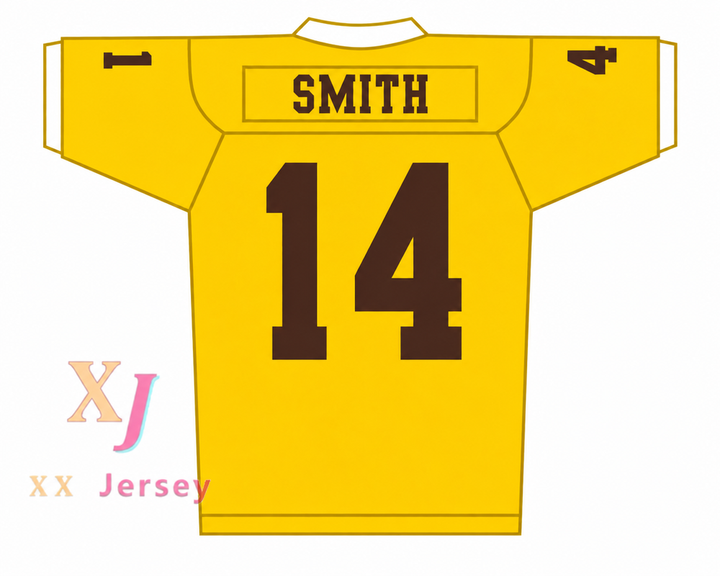 Custom Will Smith 14 Bel-Air Academy Yellow Football Jersey