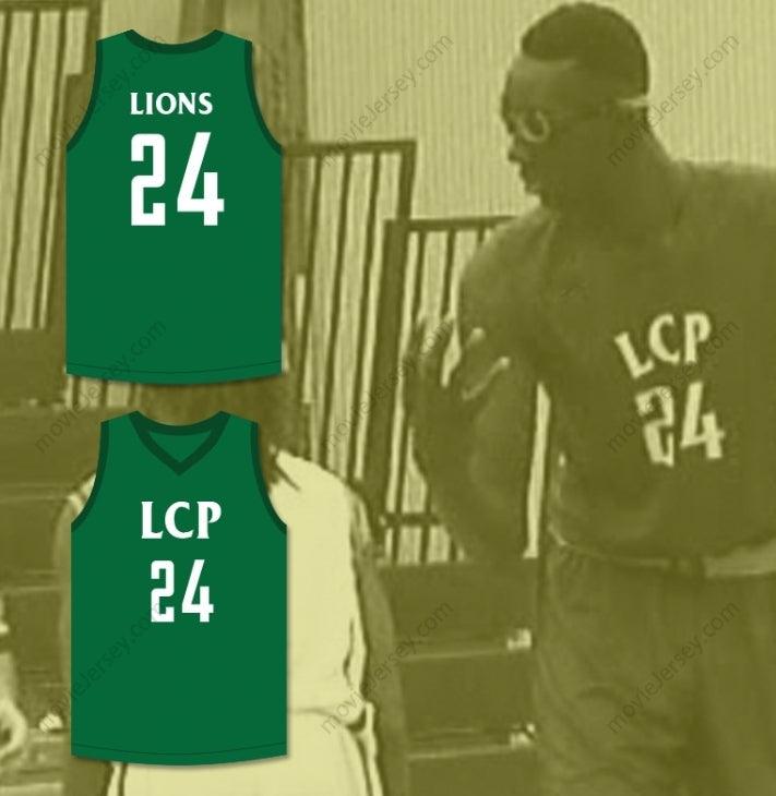 PERSONALIZADA CUALQUIER Nombre Número TACKO FALL 24 CAMISETA DE BALONCESTO VERDE LIONS Parte superior cosida S-6XL