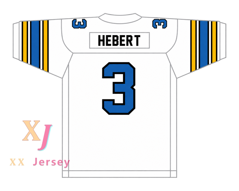 Custom Bobby Hebert 3 Oakland Invaders 1985 USFL Football Jersey
