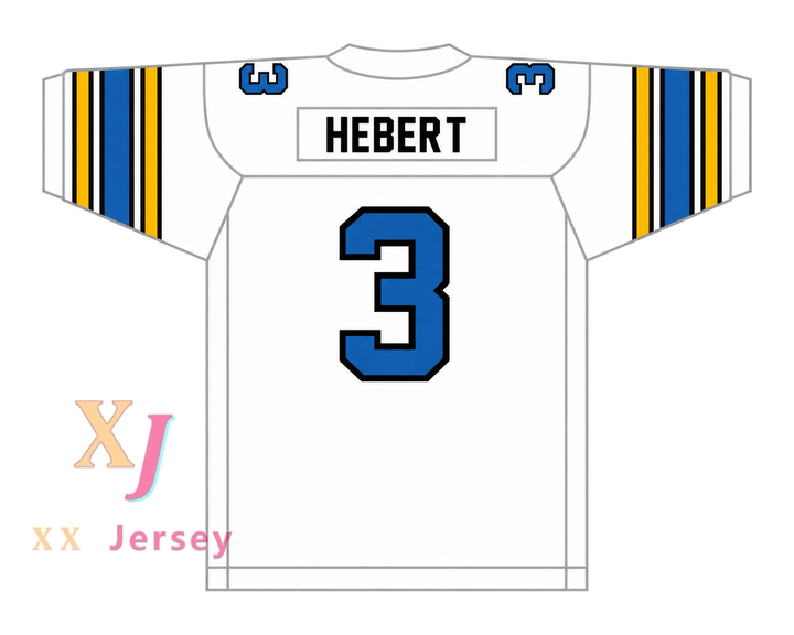 Custom Bobby Hebert 3 Oakland Invaders 1985 USFL Football Jersey