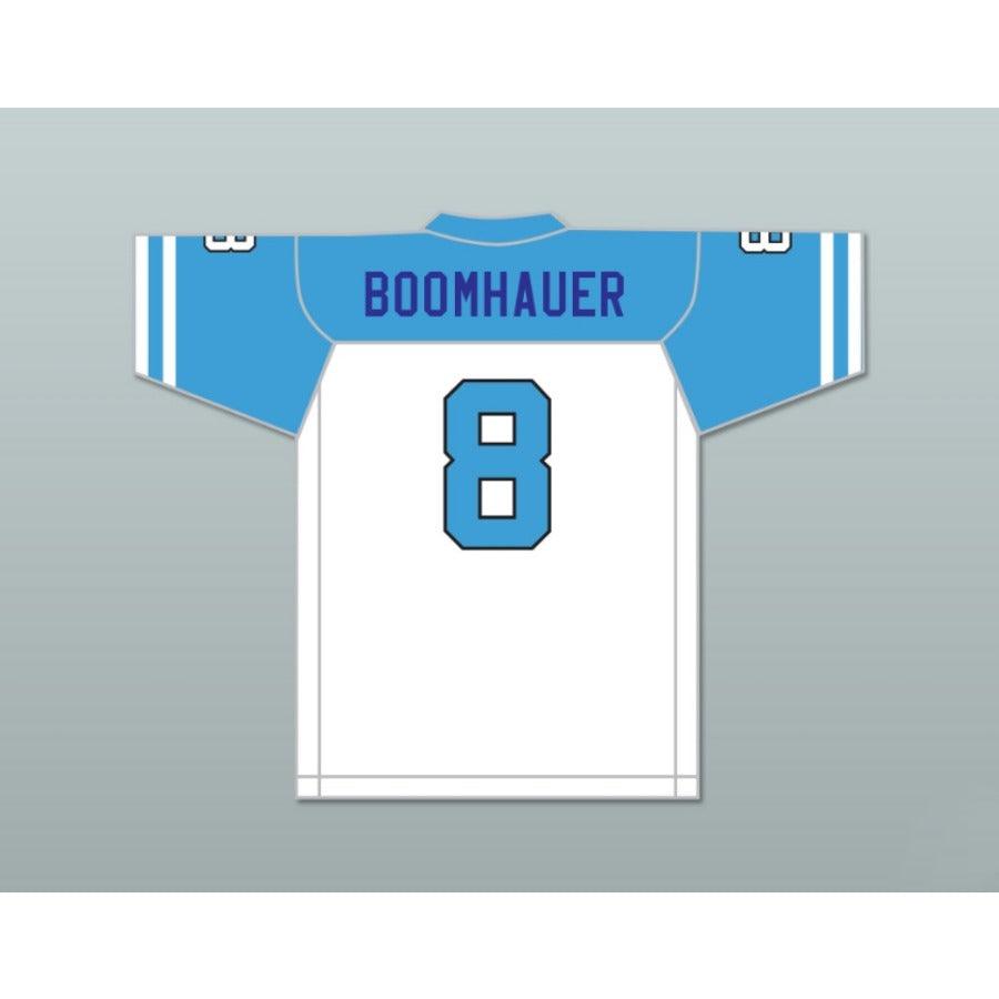 PERSONALIZADO Cualquier Nombre Número JEFF BOOMHAUER 8 ARLEN COUGARS HIGH SCHOOL LOCAL Camiseta de fútbol con costuras S-6XL