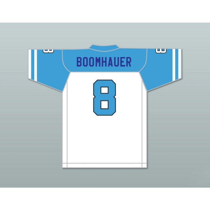 PERSONALIZADO Cualquier Nombre Número JEFF BOOMHAUER 8 ARLEN COUGARS HIGH SCHOOL LOCAL Camiseta de fútbol con costuras S-6XL