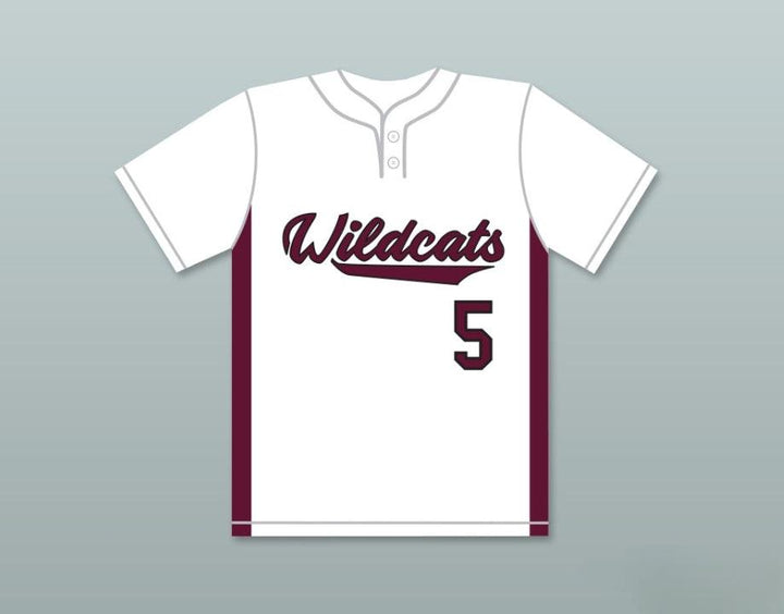 Personaliza Cualquier Nombre y Número PATRICK MAHOMES 5 CAMISETA DE BÉISBOL BLANCA DE LOS WILDCATS DE LA ESCUELA SECUNDARIA WHITEHOUSE 2 Costuras Reforzadas S-6XL
