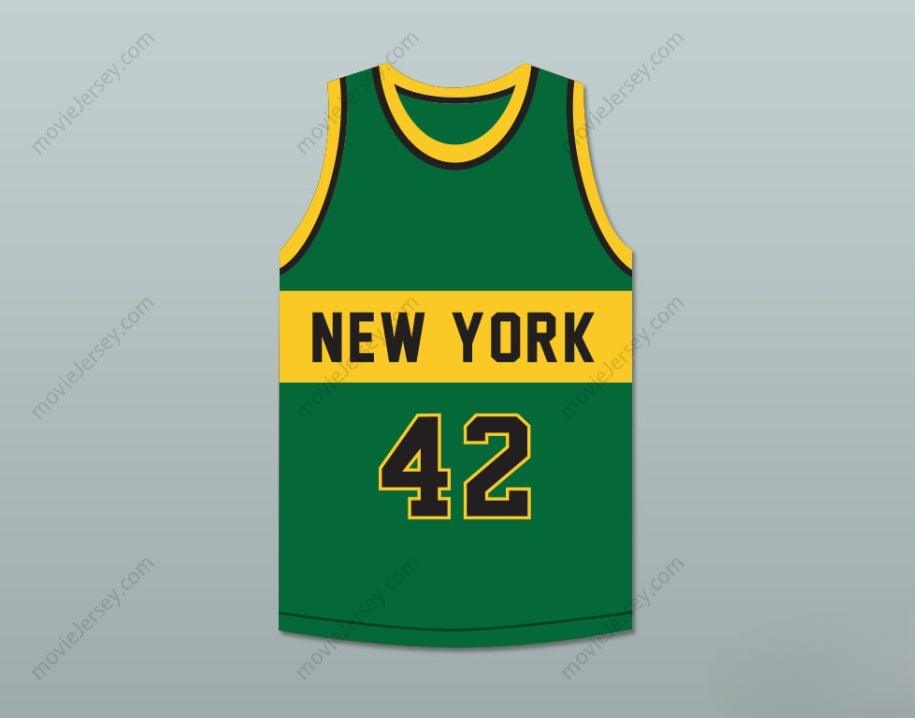 CUSTOM ANY Name Number LONNIE SHELTON 42 NEW YORK BASKETBALL JERSEY THE FISH THAT SAVED  Top Stitched S-6XL