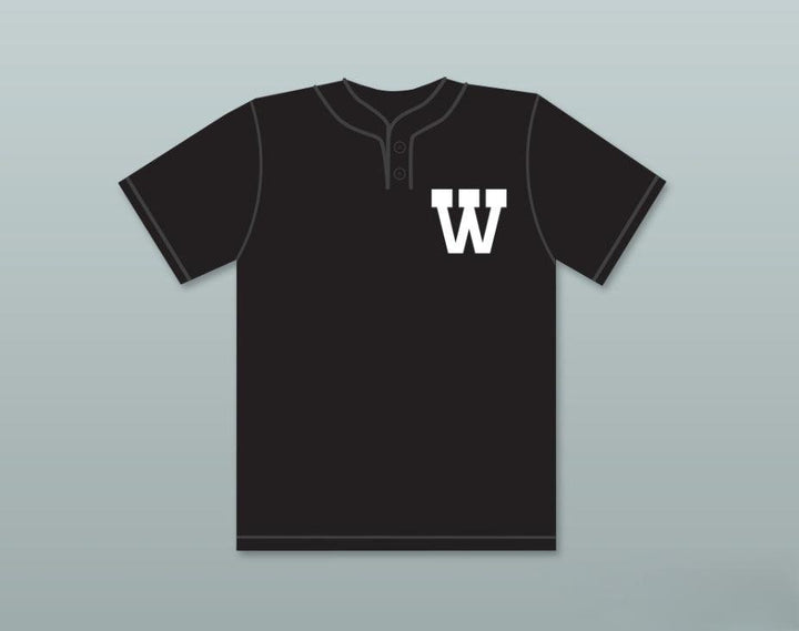 Personaliza cualquier nombre y número PATRICK MAHOMES 5 CAMISETA DE BÉISBOL NEGRA WILDCATS DE LA ESCUELA SECUNDARIA WHITEHOUSE 1 Top Cosido S-6XL